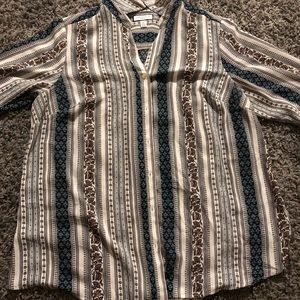Very pretty patterned button down.